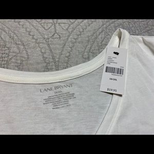 NWT white V-neck